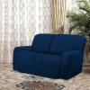 Easy-Going 8 Pieces Microfiber Stretch Sectional Recliner Sofa Slipcover Soft Fitted Fleece 3 Seats Couch Cover Washable Furniture Protector with Elasticity for Kids Pet(Recliner Sofa, Chocolate)(Navy)