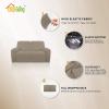 Easy-Going 8 Pieces Microfiber Stretch Sectional Recliner Sofa Slipcover Soft Fitted Fleece 3 Seats Couch Cover Washable Furniture Protector with Elasticity for Kids Pet(Recliner Sofa, Chocolate)(Natural)