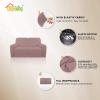 Easy-Going 8 Pieces Microfiber Stretch Sectional Recliner Sofa Slipcover Soft Fitted Fleece 3 Seats Couch Cover Washable Furniture Protector with Elasticity for Kids Pet(Recliner Sofa, Chocolate)(Pink)