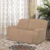 Easy-Going 8 Pieces Microfiber Stretch Sectional Recliner Sofa Slipcover Soft Fitted Fleece 3 Seats Couch Cover Washable Furniture Protector with Elasticity for Kids Pet(Recliner Sofa, Chocolate)(Camel)