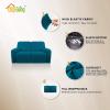 Easy-Going 8 Pieces Microfiber Stretch Sectional Recliner Sofa Slipcover Soft Fitted Fleece 3 Seats Couch Cover Washable Furniture Protector with Elasticity for Kids Pet(Recliner Sofa, Chocolate)(Peacock Blue)