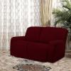 Easy-Going 8 Pieces Microfiber Stretch Sectional Recliner Sofa Slipcover Soft Fitted Fleece 3 Seats Couch Cover Washable Furniture Protector with Elasticity for Kids Pet(Recliner Sofa, Chocolate)(Wine)