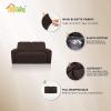 Easy-Going 8 Pieces Microfiber Stretch Sectional Recliner Sofa Slipcover Soft Fitted Fleece 3 Seats Couch Cover Washable Furniture Protector with Elasticity for Kids Pet(Recliner Sofa, Chocolate)(Chocolate)