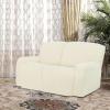 Easy-Going 8 Pieces Microfiber Stretch Sectional Recliner Sofa Slipcover Soft Fitted Fleece 3 Seats Couch Cover Washable Furniture Protector with Elasticity for Kids Pet(Recliner Sofa, Chocolate)(Ivory)