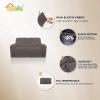 Easy-Going 8 Pieces Microfiber Stretch Sectional Recliner Sofa Slipcover Soft Fitted Fleece 3 Seats Couch Cover Washable Furniture Protector with Elasticity for Kids Pet(Recliner Sofa, Chocolate)(Taupe)