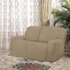 Easy-Going 8 Pieces Microfiber Stretch Sectional Recliner Sofa Slipcover Soft Fitted Fleece 3 Seats Couch Cover Washable Furniture Protector with Elasticity for Kids Pet(Recliner Sofa, Chocolate)(Tan)