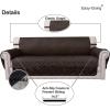 Easy-Going Reversible Oversized Couch Cover for 3 Cushion Couch Sofa Cover for Dogs Water Resistant Furniture Protector Cover with Foam Sticks for Pet (Oversized Sofa, Gray/Light Gray)(Chocolate/Beige)