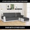Easy-Going Reversible Oversized Couch Cover for 3 Cushion Couch Sofa Cover for Dogs Water Resistant Furniture Protector Cover with Foam Sticks for Pet (Oversized Sofa, Gray/Light Gray)(Dark Gray/Dark Gray)