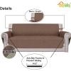 Easy-Going Reversible Oversized Couch Cover for 3 Cushion Couch Sofa Cover for Dogs Water Resistant Furniture Protector Cover with Foam Sticks for Pet (Oversized Sofa, Gray/Light Gray)(Brown/Beige)