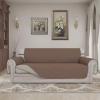 Easy-Going Reversible Oversized Couch Cover for 3 Cushion Couch Sofa Cover for Dogs Water Resistant Furniture Protector Cover with Foam Sticks for Pet (Oversized Sofa, Gray/Light Gray)(Brown/Beige)