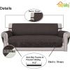 Easy-Going Reversible Oversized Couch Cover for 3 Cushion Couch Sofa Cover for Dogs Water Resistant Furniture Protector Cover with Foam Sticks for Pet (Oversized Sofa, Gray/Light Gray)(Chocolate/Ivory)