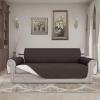 Easy-Going Reversible Oversized Couch Cover for 3 Cushion Couch Sofa Cover for Dogs Water Resistant Furniture Protector Cover with Foam Sticks for Pet (Oversized Sofa, Gray/Light Gray)(Chocolate/Ivory)