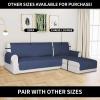 Easy-Going Reversible Oversized Couch Cover for 3 Cushion Couch Sofa Cover for Dogs Water Resistant Furniture Protector Cover with Foam Sticks for Pet (Oversized Sofa, Gray/Light Gray)(Dark Blue/Dark Blue)