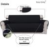 Easy-Going Reversible Oversized Couch Cover for 3 Cushion Couch Sofa Cover for Dogs Water Resistant Furniture Protector Cover with Foam Sticks for Pet (Oversized Sofa, Gray/Light Gray)(Black/Beige)
