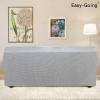 Easy-Going Stretch Sofa Slipcover 1-Piece Sofa Cover Furniture Protector Couch Soft with Elastic Bottom for Kids, Polyester Spandex Jacquard Fabric Small Checks (Sofa, Dark Gray)(Silver Gray)