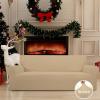 Easy-Going Stretch Sofa Slipcover 1-Piece Sofa Cover Furniture Protector Couch Soft with Elastic Bottom for Kids, Polyester Spandex Jacquard Fabric Small Checks (Sofa, Dark Gray)(Sand)