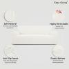 Easy-Going Stretch Sofa Slipcover 1-Piece Sofa Cover Furniture Protector Couch Soft with Elastic Bottom for Kids, Polyester Spandex Jacquard Fabric Small Checks (Sofa, Dark Gray)(Cream)