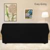 Easy-Going Stretch Sofa Slipcover 1-Piece Sofa Cover Furniture Protector Couch Soft with Elastic Bottom for Kids, Polyester Spandex Jacquard Fabric Small Checks (Sofa, Dark Gray)(Black)