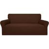 Easy-Going 100% Waterproof Chair Couch Cover, Dual Waterproof Sofa Cover, Stretch Jacquard Sofa Slipcover, Leakproof Furniture Protector for Kids, Pets, Dog and Cat (Chair, Chocolate)(Coffee)