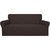 Easy-Going 100% Waterproof Chair Couch Cover, Dual Waterproof Sofa Cover, Stretch Jacquard Sofa Slipcover, Leakproof Furniture Protector for Kids, Pets, Dog and Cat (Chair, Chocolate)(Chocolate)