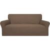 Easy-Going 100% Waterproof Chair Couch Cover, Dual Waterproof Sofa Cover, Stretch Jacquard Sofa Slipcover, Leakproof Furniture Protector for Kids, Pets, Dog and Cat (Chair, Chocolate)(Brown)