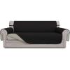 Easy-Going Reversible Oversized Couch Cover for 3 Cushion Couch Sofa Cover for Dogs Water Resistant Furniture Protector Cover with Foam Sticks for Pet (Oversized Sofa, Gray/Light Gray)(Black/Beige)