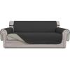 Easy-Going Reversible Oversized Couch Cover for 3 Cushion Couch Sofa Cover for Dogs Water Resistant Furniture Protector Cover with Foam Sticks for Pet (Oversized Sofa, Gray/Light Gray)(Darkgray/Beige)