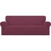 image:imageEasyGoing Stretch Sofa Slipcover 1Piece Sofa Cover Furniture Protector Couch Soft with Elastic Bottom for Kids Polyester Spandex Jacquard Fabric Small Checks Sofa Dark GrayAsh Rose
