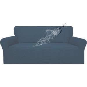 Easy-Going 100% Waterproof Chair Couch Cover, Dual Waterproof Sofa Cover, Stretch Jacquard Sofa Slipcover, Leakproof Furniture Protector for Kids, Pets, Dog and Cat (Chair, Chocolate)(Bluestone)