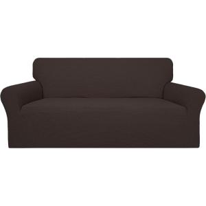 Easy-Going 100% Waterproof Chair Couch Cover, Dual Waterproof Sofa Cover, Stretch Jacquard Sofa Slipcover, Leakproof Furniture Protector for Kids, Pets, Dog and Cat (Chair, Chocolate)(Chocolate)