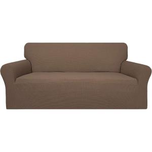 Easy-Going 100% Waterproof Chair Couch Cover, Dual Waterproof Sofa Cover, Stretch Jacquard Sofa Slipcover, Leakproof Furniture Protector for Kids, Pets, Dog and Cat (Chair, Chocolate)(Brown)