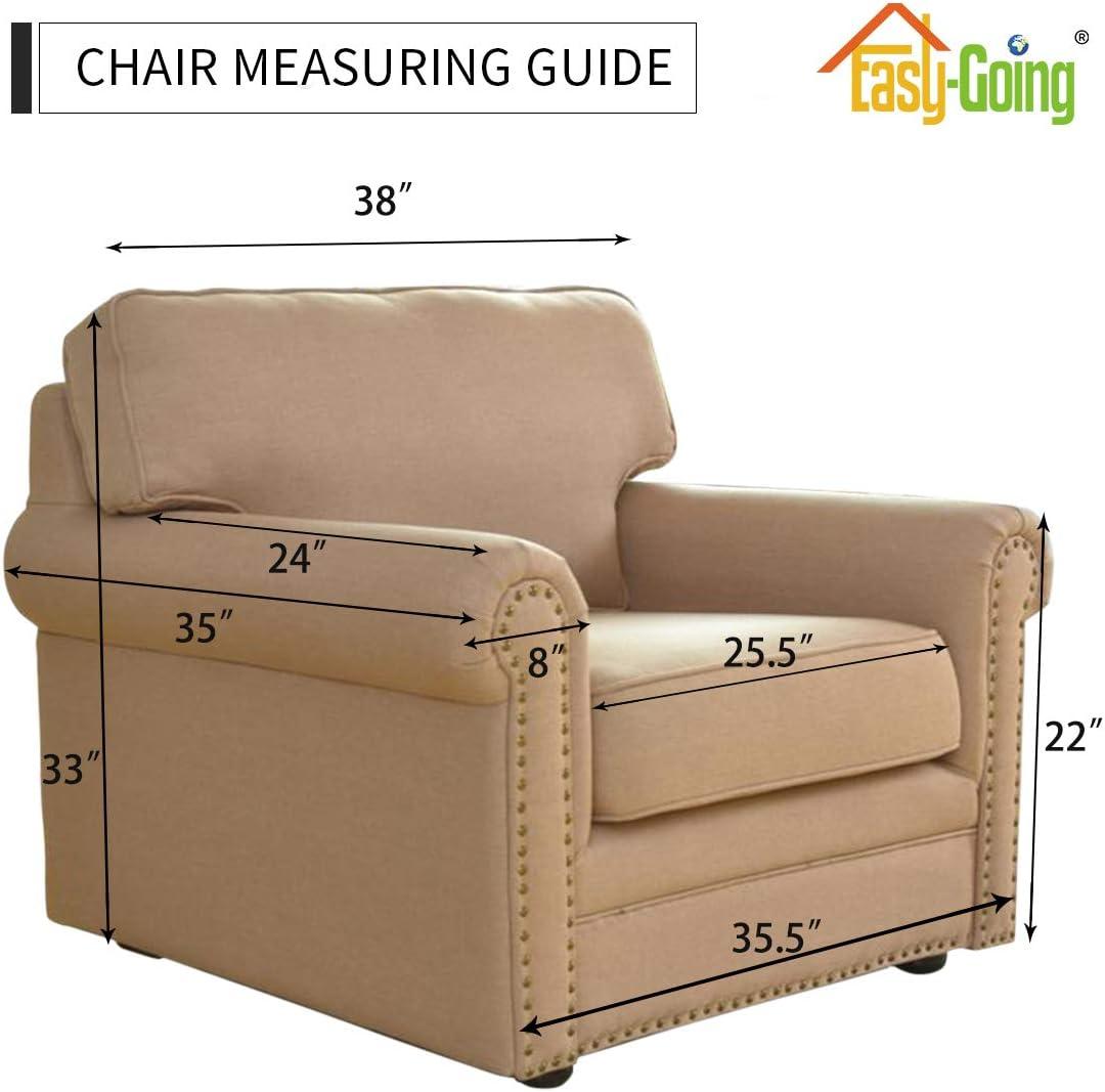 image:imageEasyGoing Fleece Stretch Sofa Slipcover Spandex NonSlip Soft Couch Sofa Cover Washable Furniture Protector with AntiSkid Foam and Elastic Bottom for Kids PetsLoveseat Dark GrayBrown