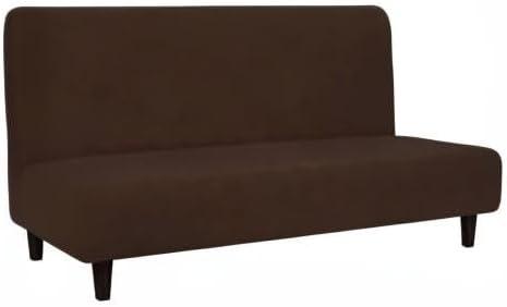 image:imageEasyGoing Fleece Stretch Sofa Slipcover Spandex NonSlip Soft Couch Sofa Cover Washable Furniture Protector with AntiSkid Foam and Elastic Bottom for Kids PetsLoveseat Dark GrayCoffee