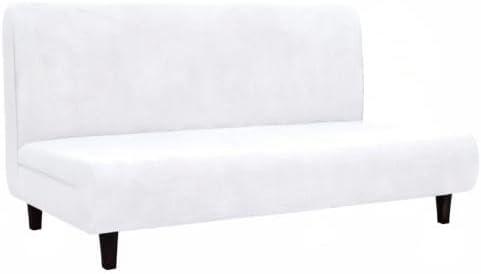 image:imageEasyGoing Fleece Stretch Sofa Slipcover Spandex NonSlip Soft Couch Sofa Cover Washable Furniture Protector with AntiSkid Foam and Elastic Bottom for Kids PetsLoveseat Dark GraySnow White