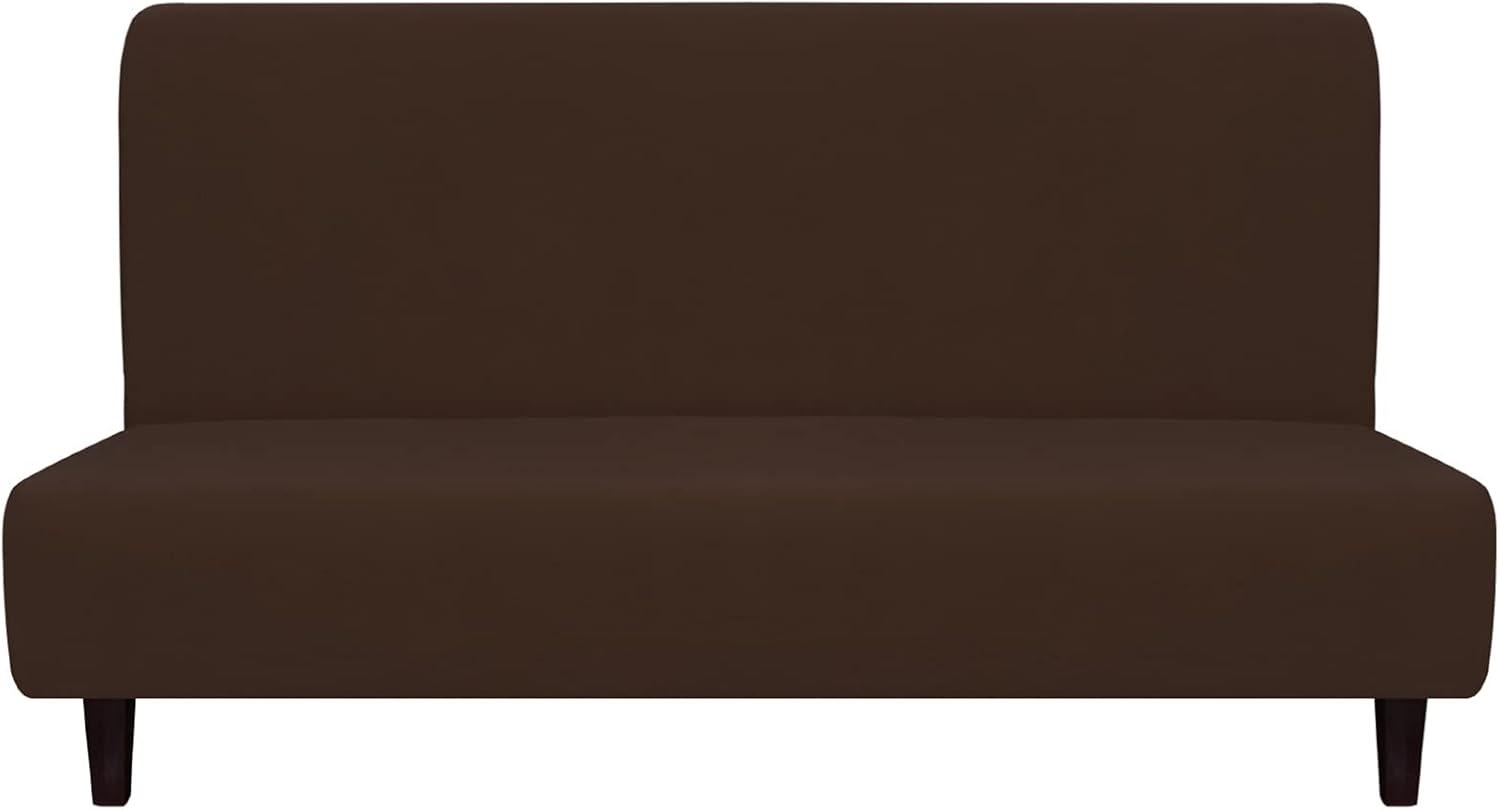 image:imageEasyGoing Fleece Stretch Sofa Slipcover Spandex NonSlip Soft Couch Sofa Cover Washable Furniture Protector with AntiSkid Foam and Elastic Bottom for Kids PetsLoveseat Dark GrayCoffee
