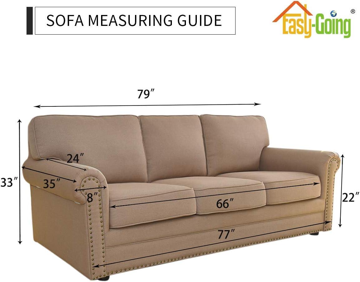 image:imageEasyGoing Fleece Stretch Sofa Slipcover Spandex NonSlip Soft Couch Sofa Cover Washable Furniture Protector with AntiSkid Foam and Elastic Bottom for Kids PetsLoveseat Dark GrayDark Gray