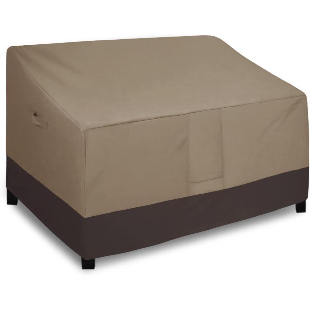 image:imageEasyGoing Heavy Duty 2 Seater Outdoor Loveseat Cover Waterproof Windproof Patio Furniture Sofa Cover with Air Vent 58Wx325Dx31H inch GrayDark GrayCamelDark Brown