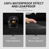 Easy-Going 100% Dual Waterproof 2 Pieces Chair Cover Stretch Soft Couch Cover for Dogs, Sofa Slipcover for 1 Separate Cushion Couch Leakproof Furniture Protector for Kids, Pets Dark Gray(Black)