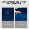 Easy-Going 100% Dual Waterproof 2 Pieces Chair Cover Stretch Soft Couch Cover for Dogs, Sofa Slipcover for 1 Separate Cushion Couch Leakproof Furniture Protector for Kids, Pets Dark Gray(Navy)