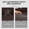 Easy-Going 100% Dual Waterproof 2 Pieces Chair Cover Stretch Soft Couch Cover for Dogs, Sofa Slipcover for 1 Separate Cushion Couch Leakproof Furniture Protector for Kids, Pets Dark Gray(Chocolate)