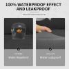 Easy-Going 100% Dual Waterproof 2 Pieces Chair Cover Stretch Soft Couch Cover for Dogs, Sofa Slipcover for 1 Separate Cushion Couch Leakproof Furniture Protector for Kids, Pets Dark Gray(Dark Gray)