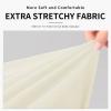 Easy-Going 100% Dual Waterproof 2 Pieces Chair Cover Stretch Soft Couch Cover for Dogs, Sofa Slipcover for 1 Separate Cushion Couch Leakproof Furniture Protector for Kids, Pets Dark Gray(Ivory)