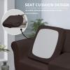 Easy-Going 2 Pieces Microfiber Stretch Chair Slipcover – Spandex Soft Fitted Sofa Couch Cover Washable Furniture Protector with Elastic Bottom Kids Pet Chocolate(Chocolate)