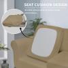 Easy-Going 2 Pieces Microfiber Stretch Chair Slipcover – Spandex Soft Fitted Sofa Couch Cover Washable Furniture Protector with Elastic Bottom Kids Pet Chocolate(Tan)