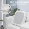 Easy-Going 2 Pieces Microfiber Stretch Chair Slipcover – Spandex Soft Fitted Sofa Couch Cover Washable Furniture Protector with Elastic Bottom Kids Pet Chocolate(Snow White)