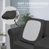 Easy-Going 2 Pieces Microfiber Stretch Chair Slipcover – Spandex Soft Fitted Sofa Couch Cover Washable Furniture Protector with Elastic Bottom Kids Pet Chocolate(Dark Gray)