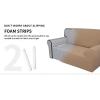 Easy-Going Fleece Stretch Sofa Slipcover Spandex Non-Slip Soft Couch Sofa Cover, Washable Furniture Protector with Anti-Skid Foam and Elastic Bottom for Kids, Pets(Loveseat, Dark Gray)(Camel)