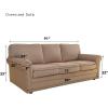 Easy-Going Fleece Stretch Sofa Slipcover Spandex Non-Slip Soft Couch Sofa Cover, Washable Furniture Protector with Anti-Skid Foam and Elastic Bottom for Kids, Pets(Loveseat, Dark Gray)(Ivory)