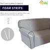 Easy-Going Fleece Stretch Sofa Slipcover Spandex Non-Slip Soft Couch Sofa Cover, Washable Furniture Protector with Anti-Skid Foam and Elastic Bottom for Kids, Pets(Loveseat, Dark Gray)(Taupe)