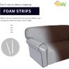 Easy-Going Fleece Stretch Sofa Slipcover Spandex Non-Slip Soft Couch Sofa Cover, Washable Furniture Protector with Anti-Skid Foam and Elastic Bottom for Kids, Pets(Loveseat, Dark Gray)(Coffee)